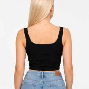 Alternative view of Crop Top -Zipper-top